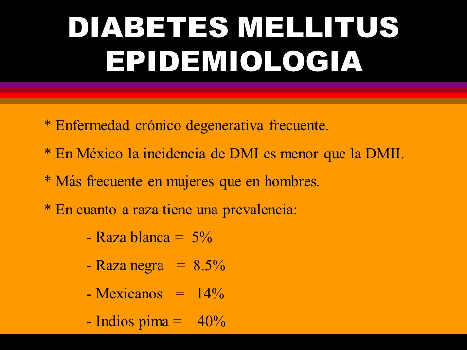 prevalencia de diabetes entre razas